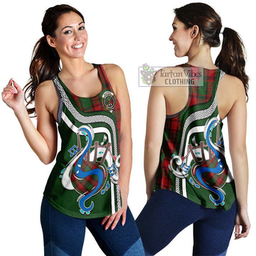 MacPhail (McPhail) Tartan Women's Racerback Tanks with Epic Bagpipe Style