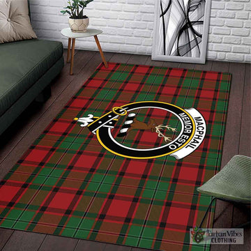 MacPhail (McPhail) Tartan Area Rug with Family Crest