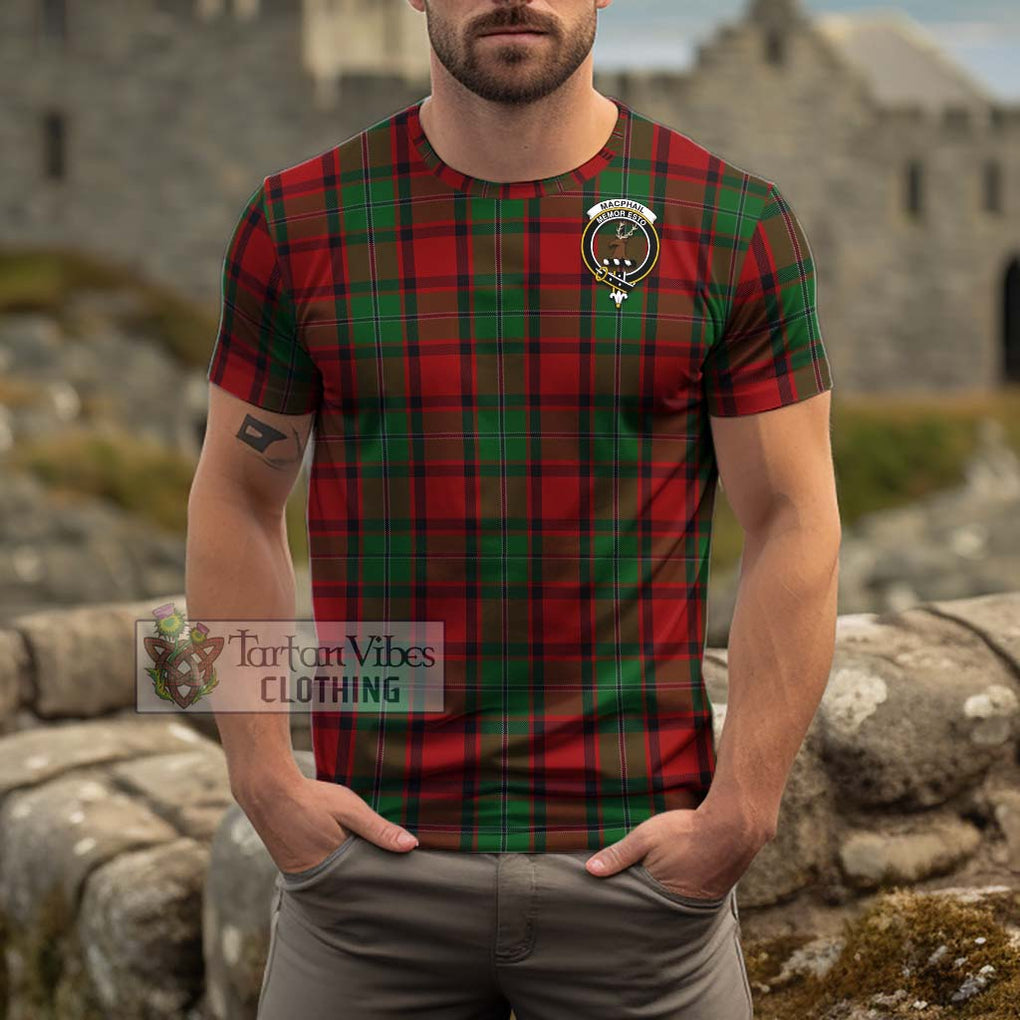 MacPhail (McPhail) Tartan Cotton T-Shirt with Family Crest Men's Shirt - Tartanvibesclothing Shop