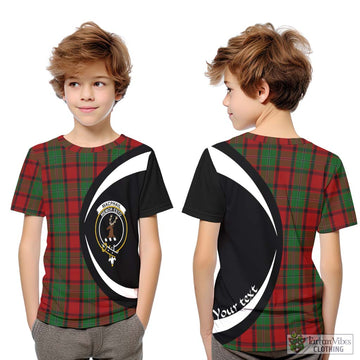 MacPhail (McPhail) Tartan Kid T-Shirt with Family Crest Circle Style