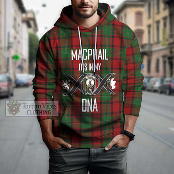 MacPhail (McPhail) Tartan Hoodie with Family Crest DNA In Me Style