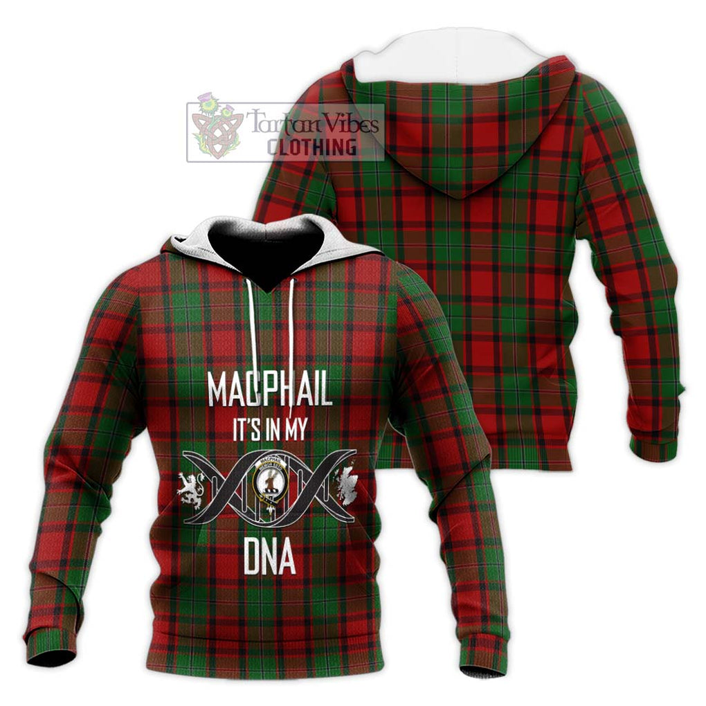 MacPhail (McPhail) Tartan Knitted Hoodie with Family Crest DNA In Me Style Unisex Knitted Pullover Hoodie - Tartanvibesclothing Shop