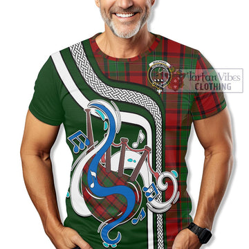 MacPhail (McPhail) Tartan T-Shirt with Epic Bagpipe Style