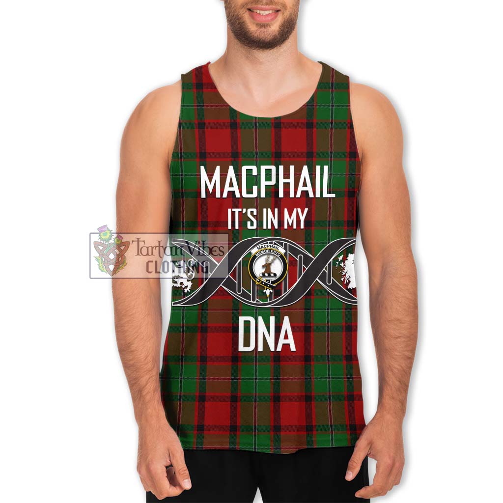 Tartan Vibes Clothing MacPhail Tartan Men's Tank Top with Family Crest DNA In Me Style