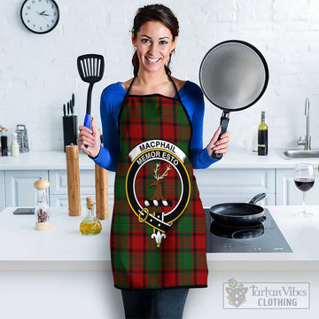 MacPhail (McPhail) Tartan Apron with Family Crest Black - Tartan Vibes Clothing