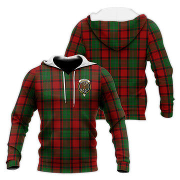 MacPhail (McPhail) Tartan Knitted Hoodie with Family Crest