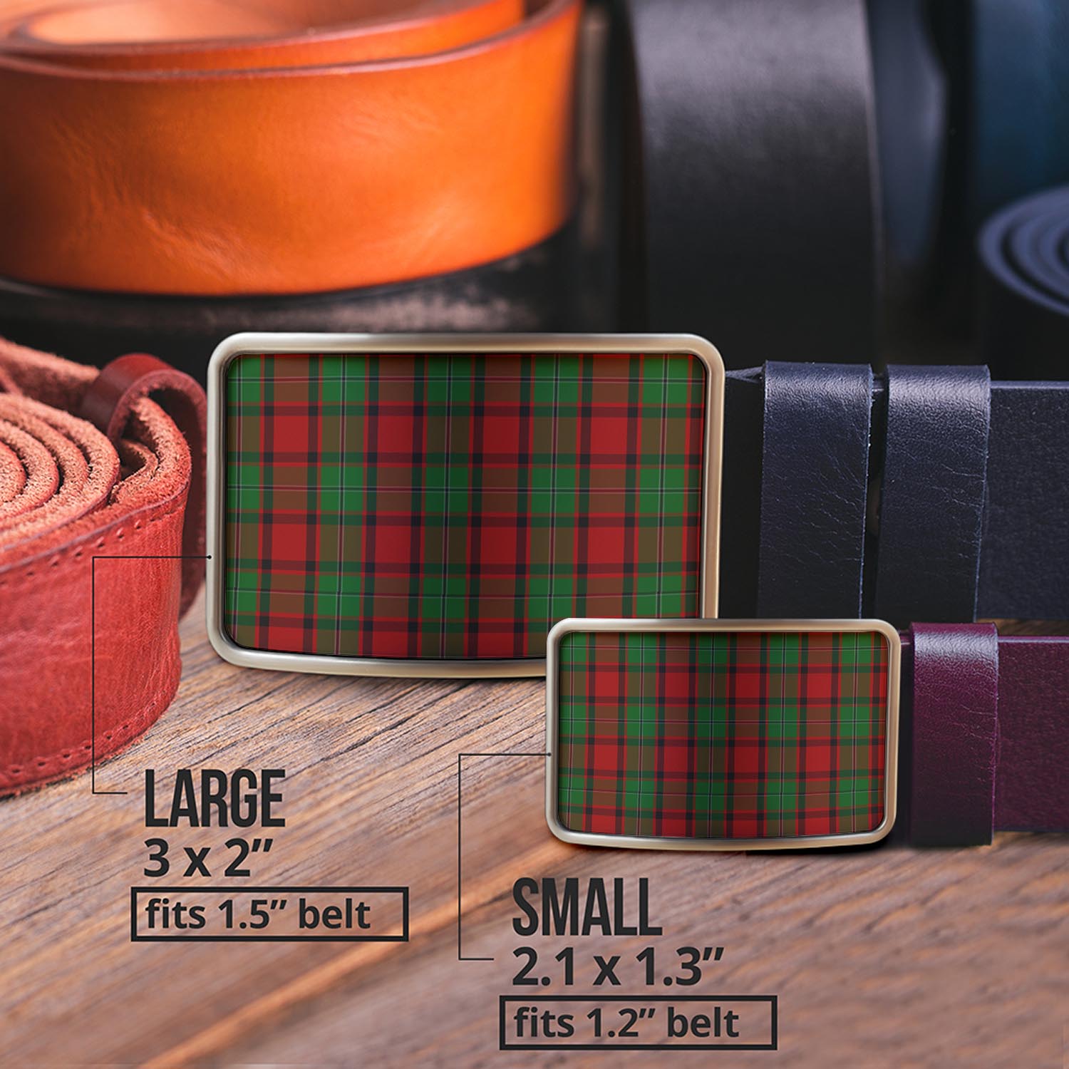 MacPhail (McPhail) Tartan Belt Buckles - Tartan Vibes Clothing