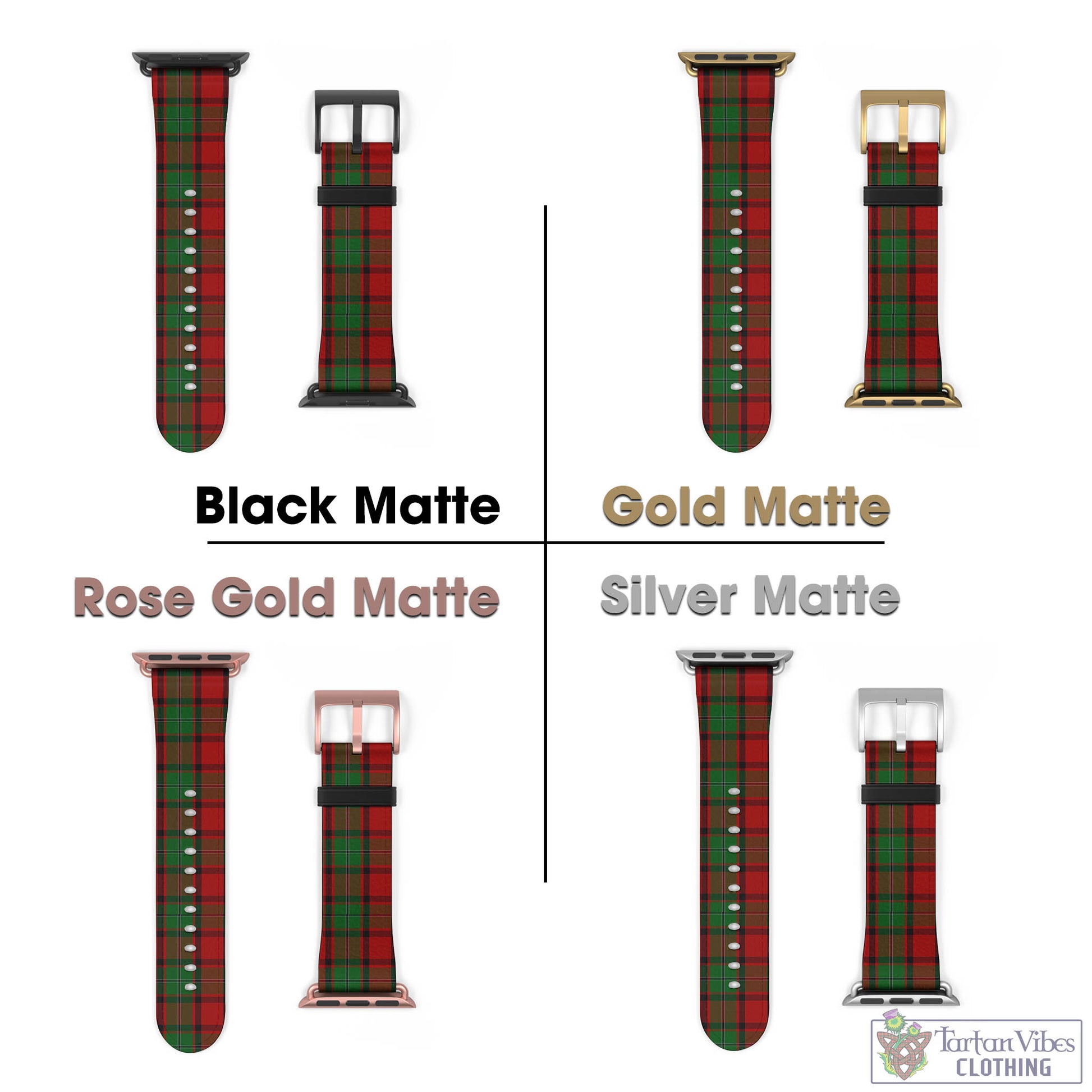 Tartan Vibes Clothing MacPhail Tartan Watch Band