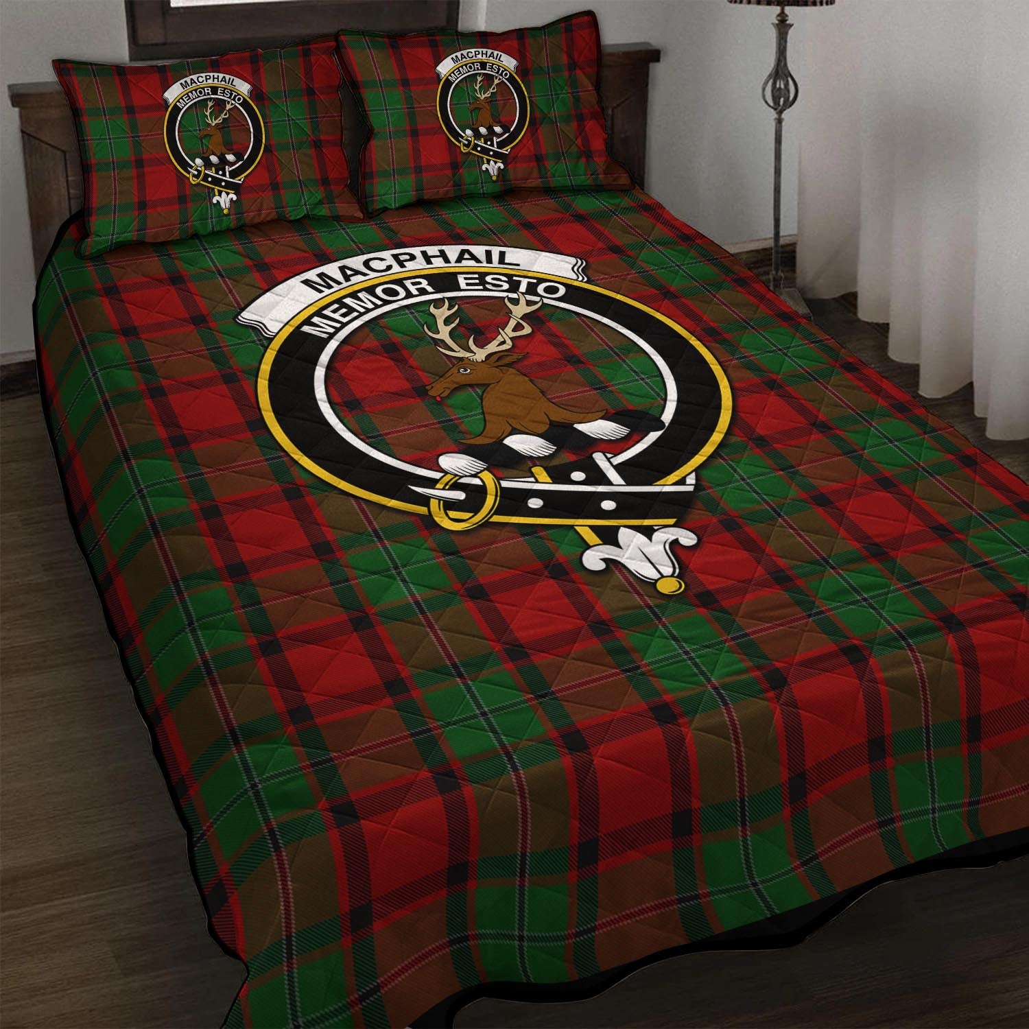 MacPhail (McPhail) Tartan Quilt Bed Set with Family Crest - Tartan Vibes Clothing