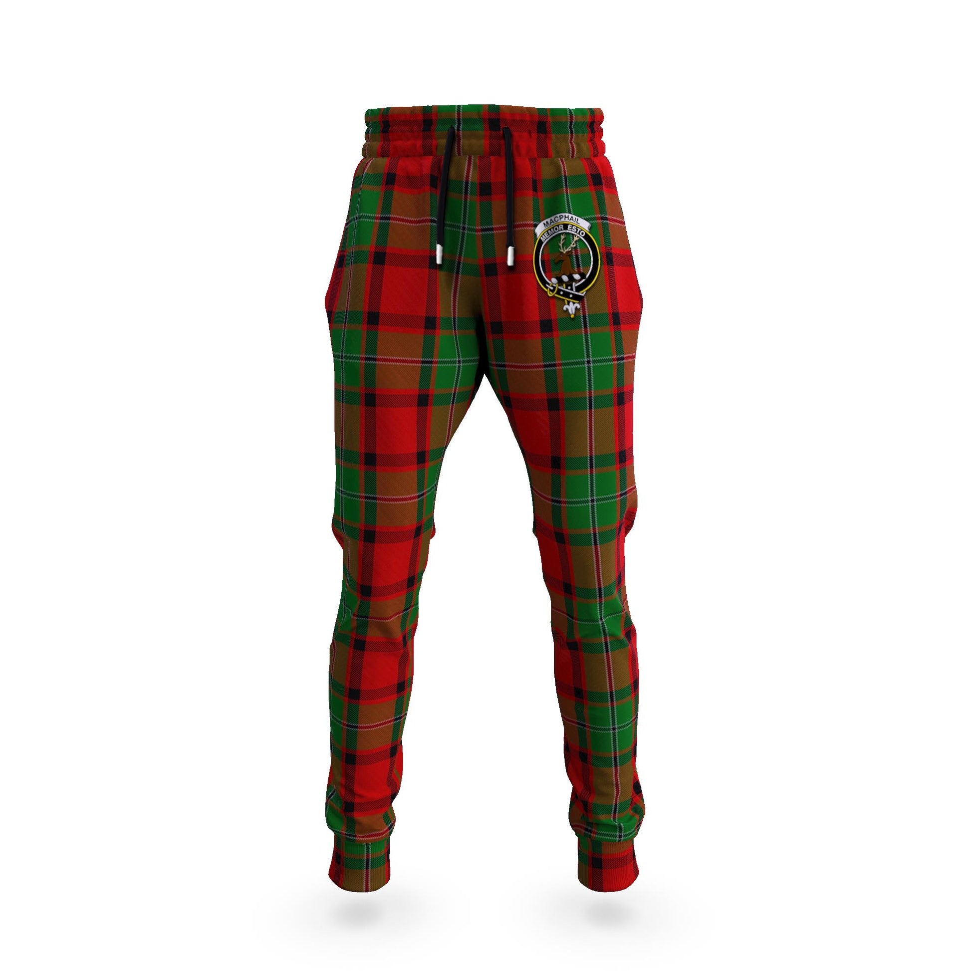 MacPhail (McPhail) Tartan Joggers Pants with Family Crest 5XL - Tartan Vibes Clothing