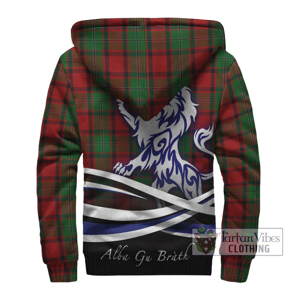 MacPhail (McPhail) Tartan Sherpa Hoodie with Alba Gu Brath Regal Lion Emblem - Tartanvibesclothing Shop