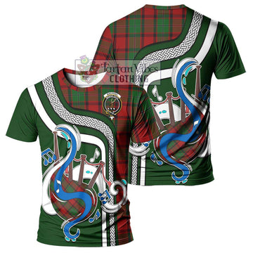 MacPhail (McPhail) Tartan T-Shirt with Epic Bagpipe Style