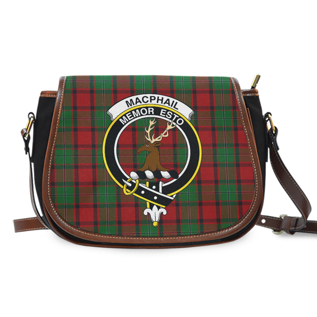 MacPhail (McPhail) Tartan Saddle Bag with Family Crest - Tartan Vibes Clothing