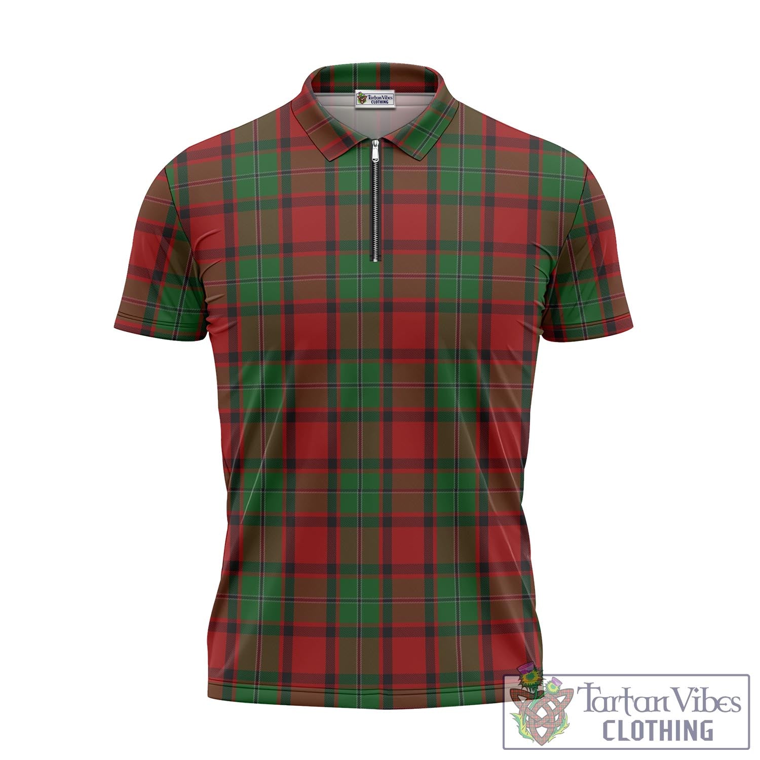 Tartan Vibes Clothing MacPhail Tartan Zipper Polo Shirt