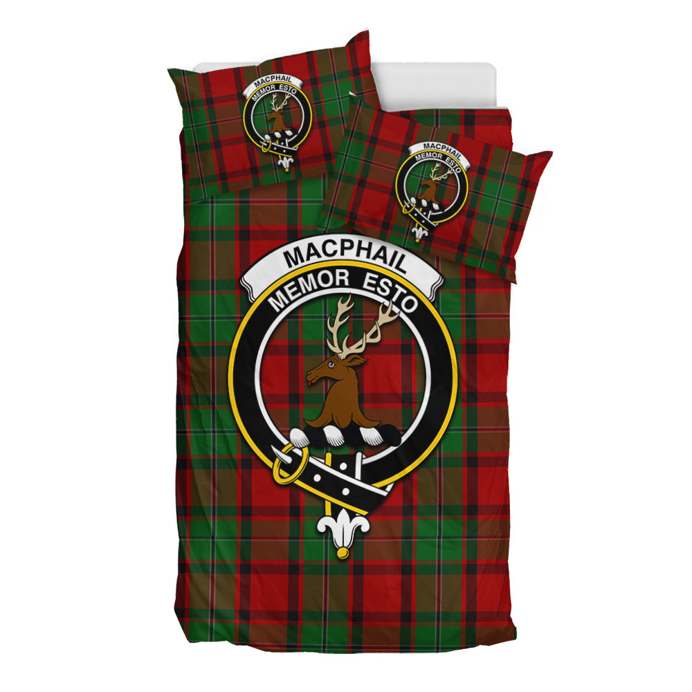 MacPhail (McPhail) Tartan Bedding Set with Family Crest - Tartan Vibes Clothing