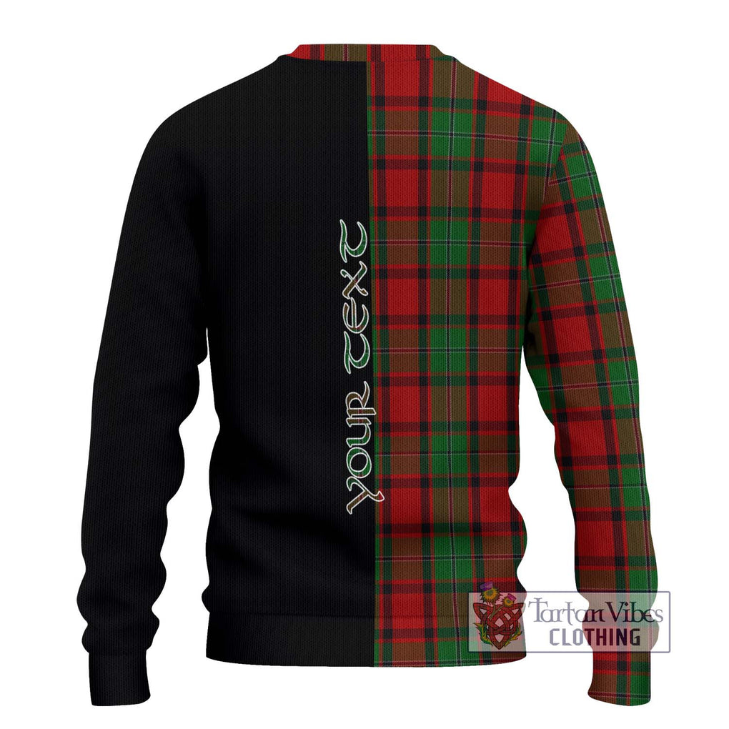 MacPhail (McPhail) Tartan Knitted Sweater with Family Crest and Half Of Me Style - Tartanvibesclothing Shop