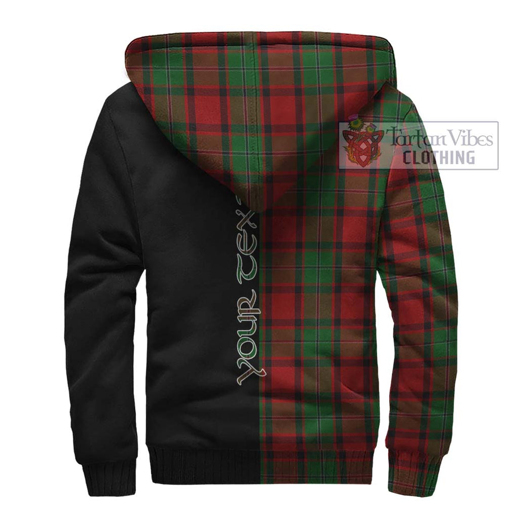 MacPhail (McPhail) Tartan Sherpa Hoodie with Family Crest and Half Of Me Style - Tartanvibesclothing Shop