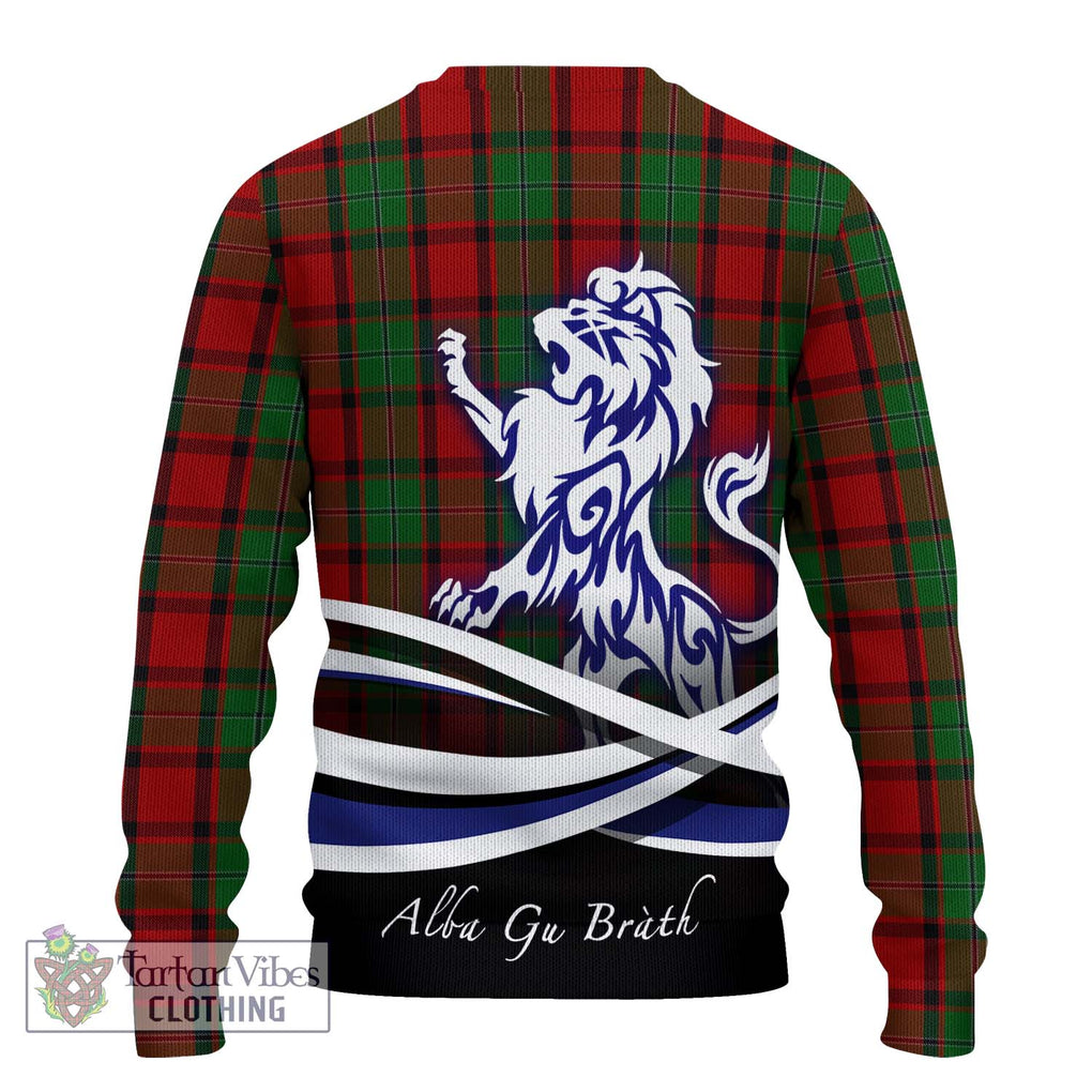 MacPhail (McPhail) Tartan Knitted Sweater with Alba Gu Brath Regal Lion Emblem - Tartanvibesclothing Shop