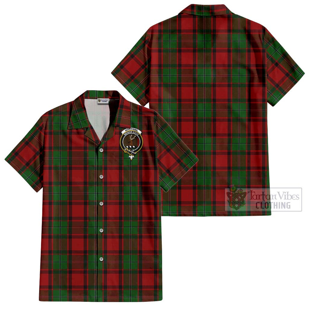 MacPhail (McPhail) Tartan Cotton Hawaiian Shirt with Family Crest Kid - Tartan Vibes Clothing