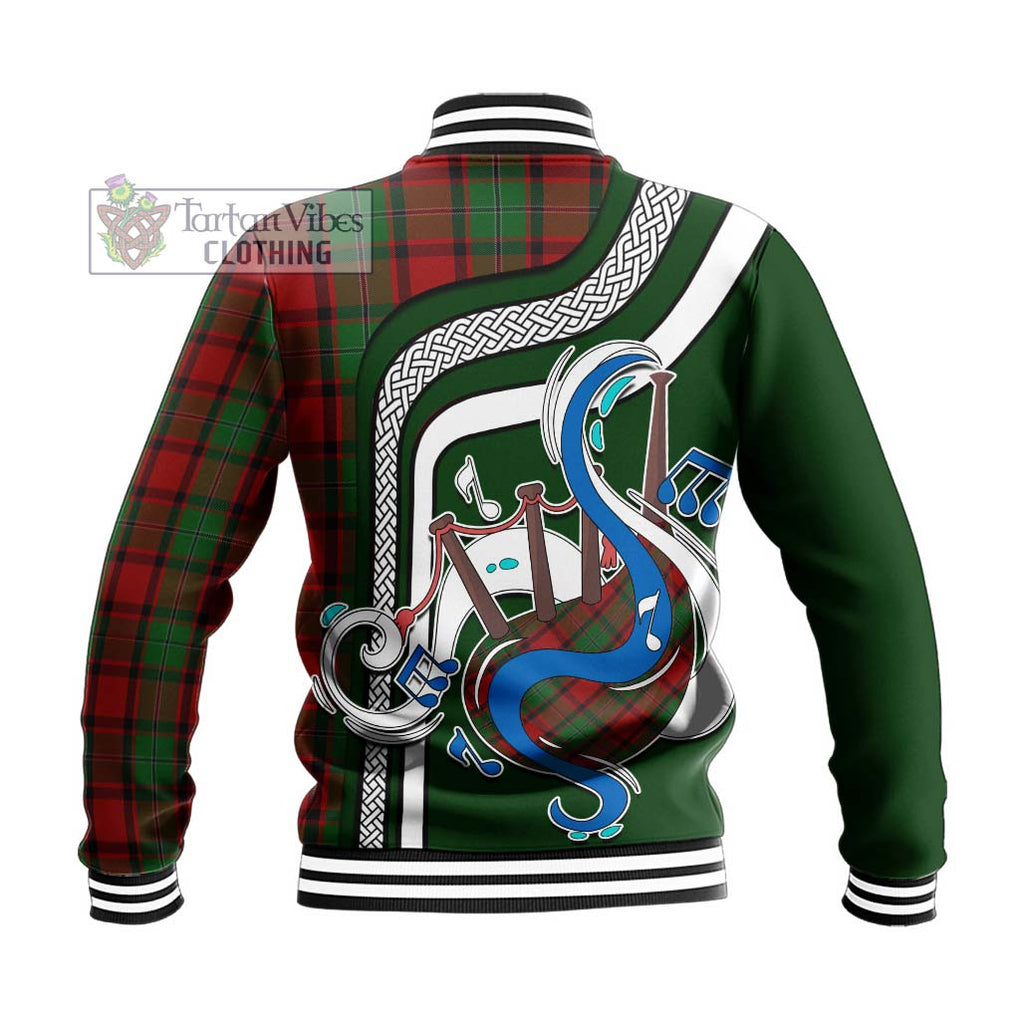 Tartan Vibes Clothing MacPhail Tartan Baseball Jacket with Epic Bagpipe Style