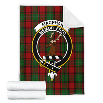 MacPhail (McPhail) Tartan Blanket with Family Crest