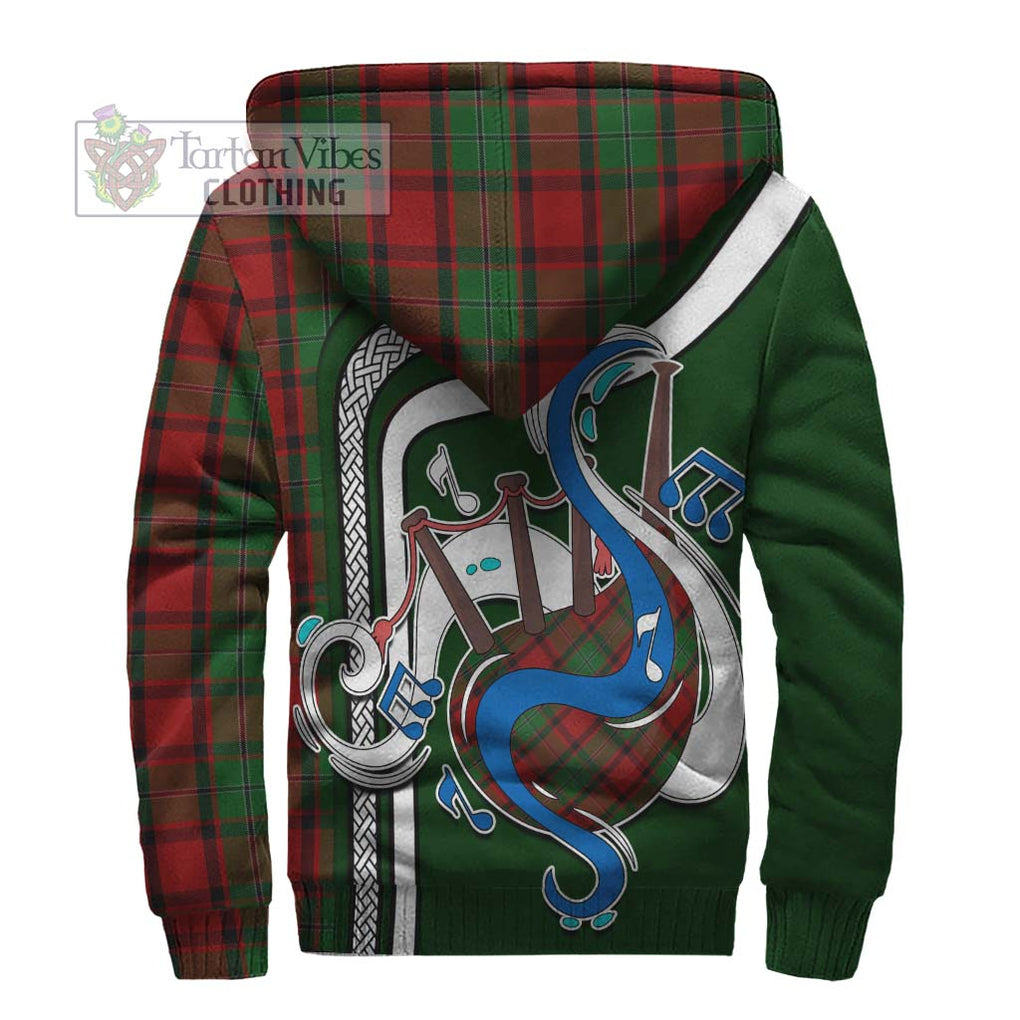 MacPhail (McPhail) Tartan Sherpa Hoodie with Epic Bagpipe Style - Tartanvibesclothing Shop