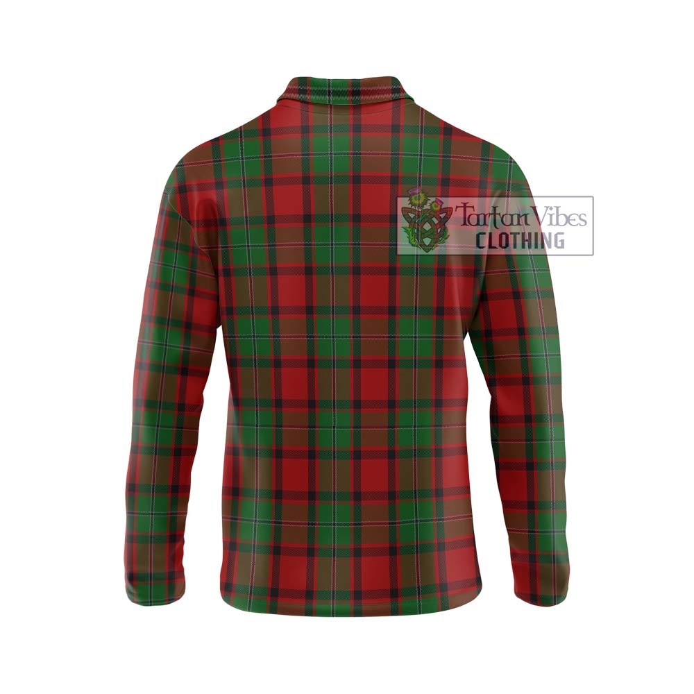 MacPhail (McPhail) Tartan Long Sleeve Polo Shirt with Family Crest DNA In Me Style - Tartanvibesclothing Shop