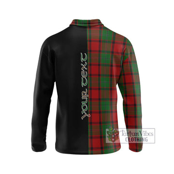 MacPhail (McPhail) Tartan Long Sleeve Polo Shirt with Family Crest and Half Of Me Style