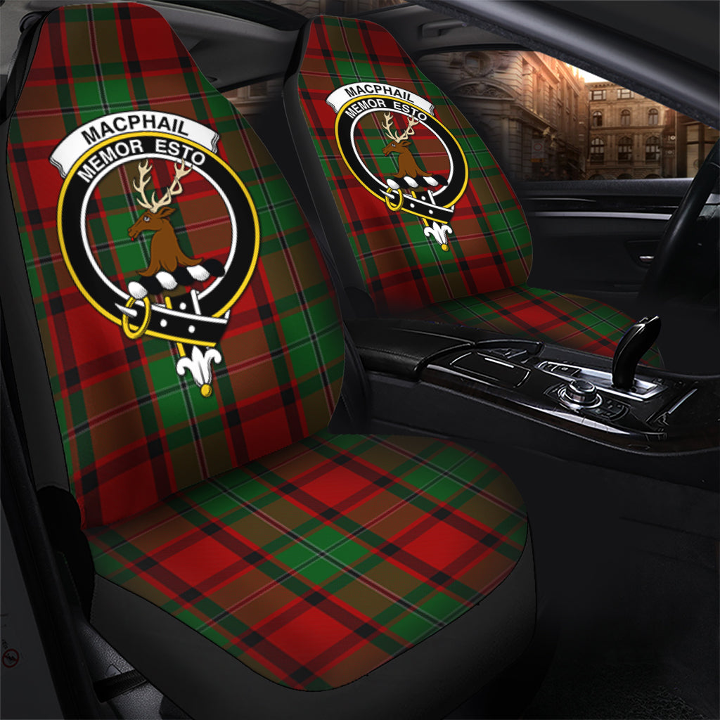 MacPhail (McPhail) Tartan Car Seat Cover with Family Crest - Tartan Vibes Clothing