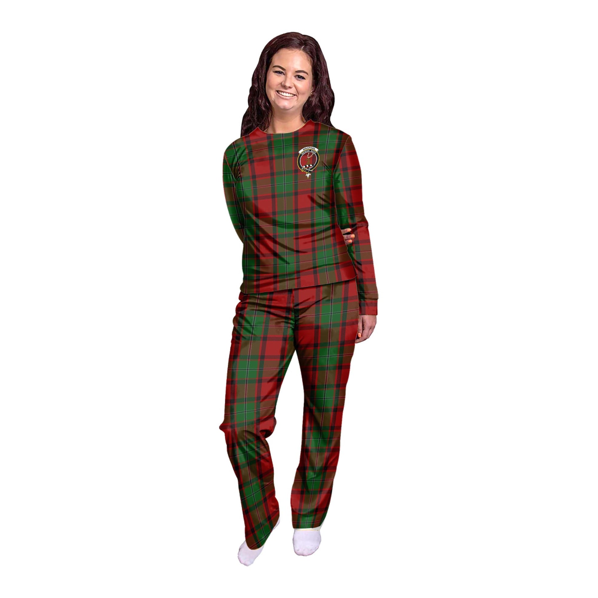 MacPhail Tartan Pajamas Family Set with Family Crest - Tartanvibesclothing