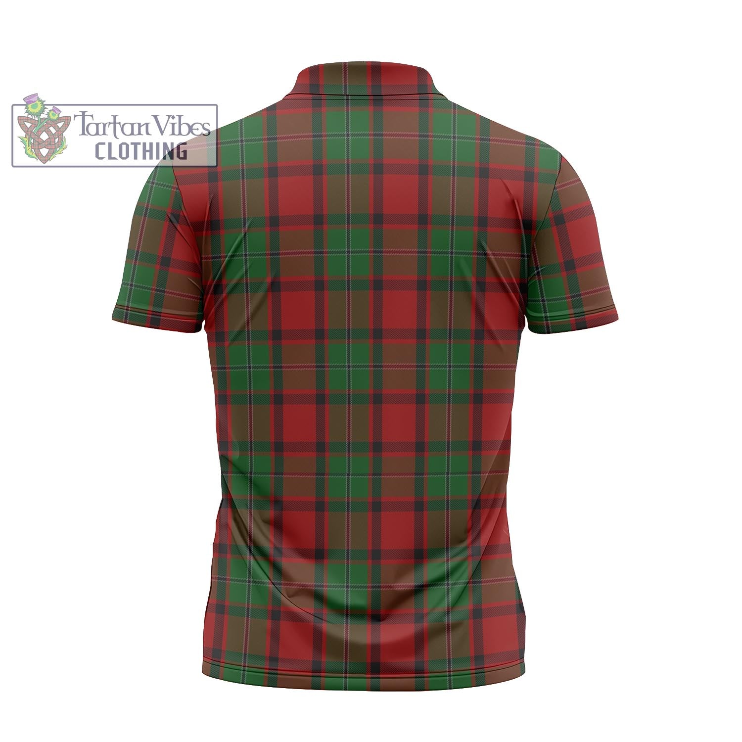 Tartan Vibes Clothing MacPhail Tartan Zipper Polo Shirt with Family Crest