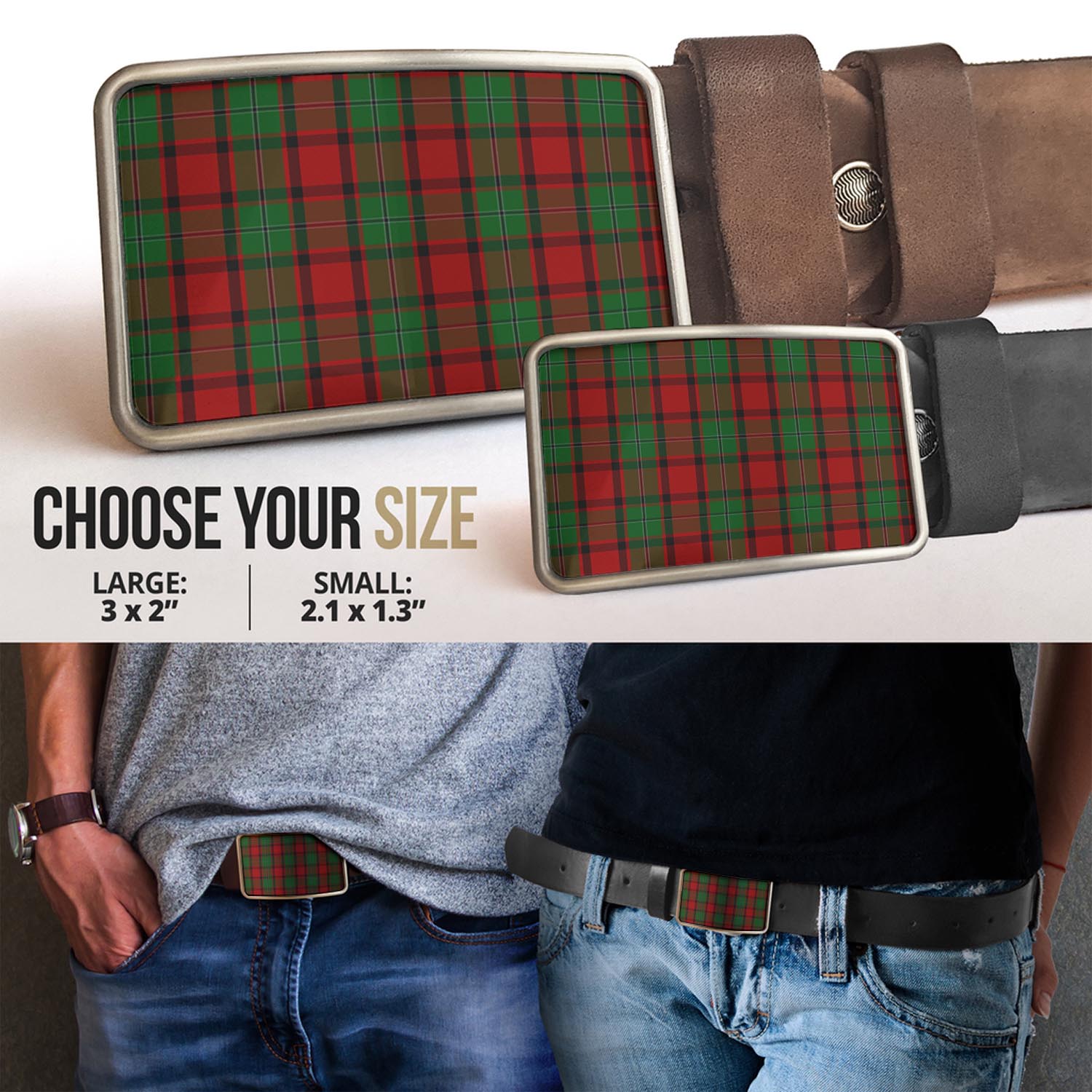 MacPhail (McPhail) Tartan Belt Buckles - Tartan Vibes Clothing