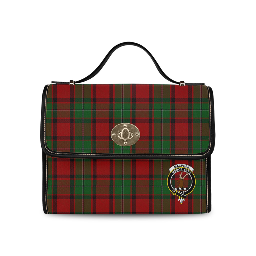 macphail-tartan-leather-strap-waterproof-canvas-bag-with-family-crest