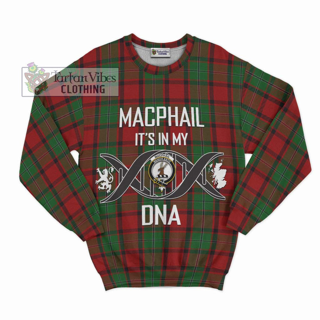 MacPhail (McPhail) Tartan Sweatshirt with Family Crest DNA In Me Style - Tartanvibesclothing Shop