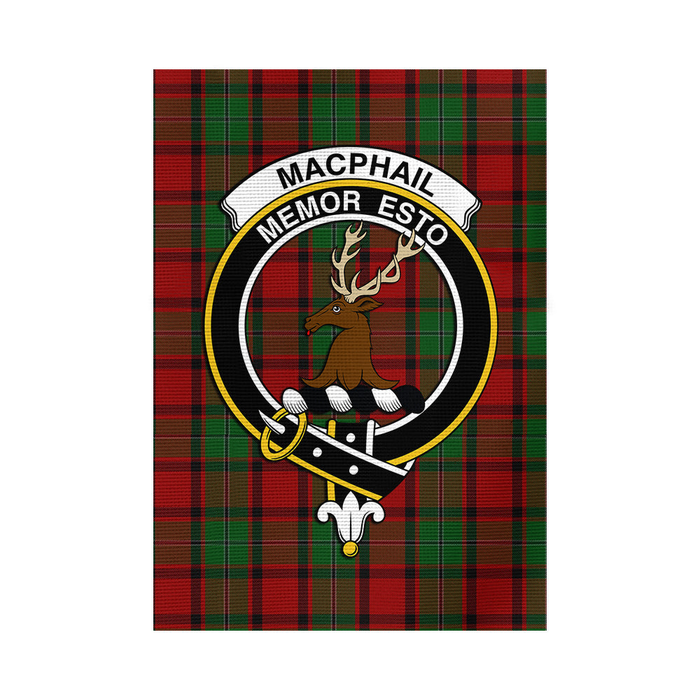 MacPhail (McPhail) Tartan Flag with Family Crest - Tartan Vibes Clothing