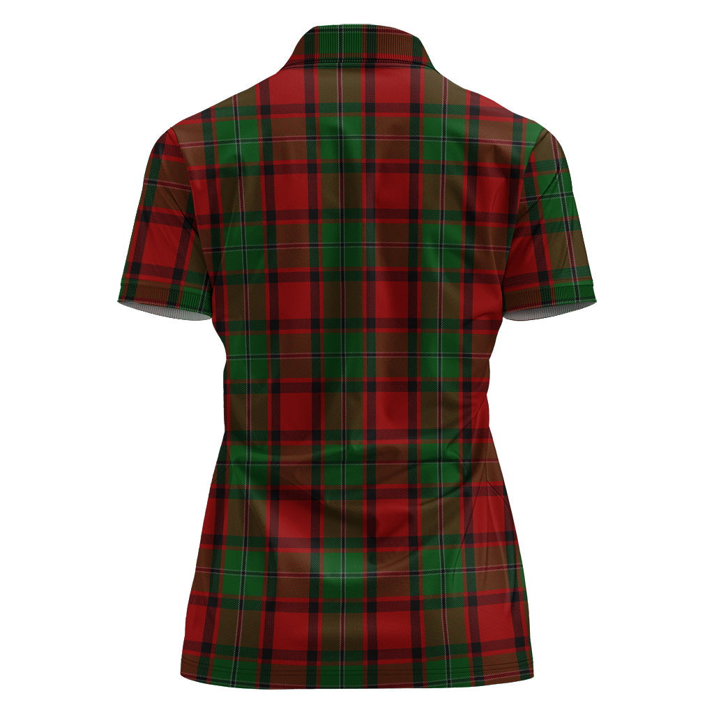 MacPhail (McPhail) Tartan Polo Shirt with Family Crest For Women - Tartan Vibes Clothing