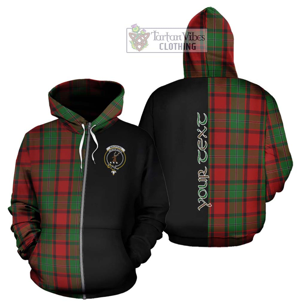 MacPhail (McPhail) Tartan Hoodie with Family Crest and Half Of Me Style - Tartanvibesclothing Shop