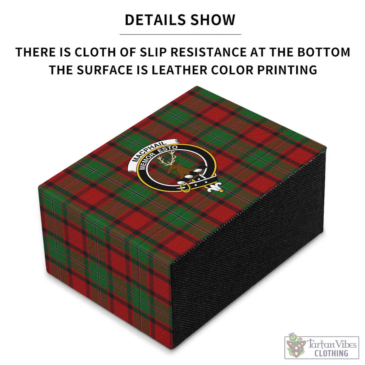 MacPhail (McPhail) Tartan Pen Holder with Family Crest - Tartan Vibes Clothing