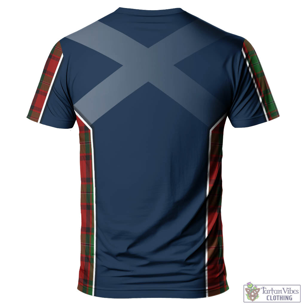 Tartan Vibes Clothing MacPhail Tartan T-Shirt with Family Crest and Scottish Thistle Vibes Sport Style