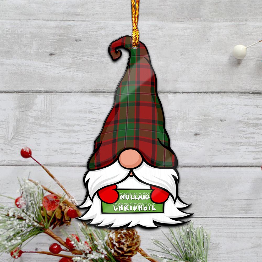 MacPhail (McPhail) Gnome Christmas Ornament with His Tartan Christmas Hat - Tartan Vibes Clothing