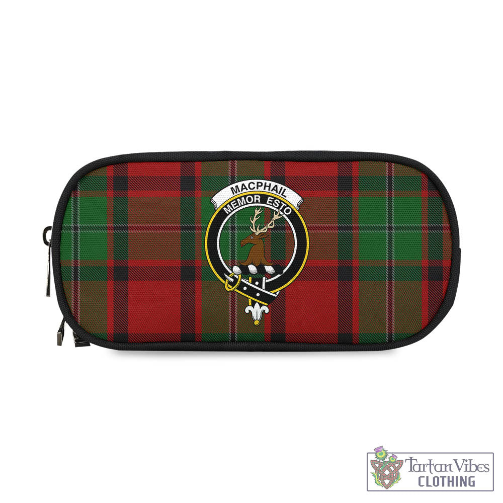 Tartan Vibes Clothing MacPhail Tartan Pen and Pencil Case with Family Crest