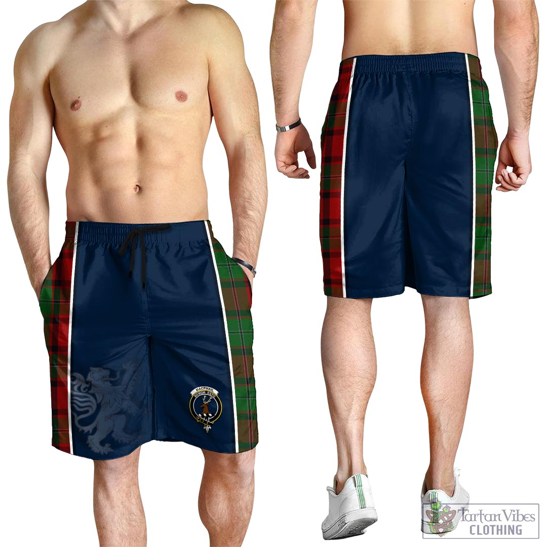 Tartan Vibes Clothing MacPhail Tartan Men's Shorts with Family Crest and Lion Rampant Vibes Sport Style