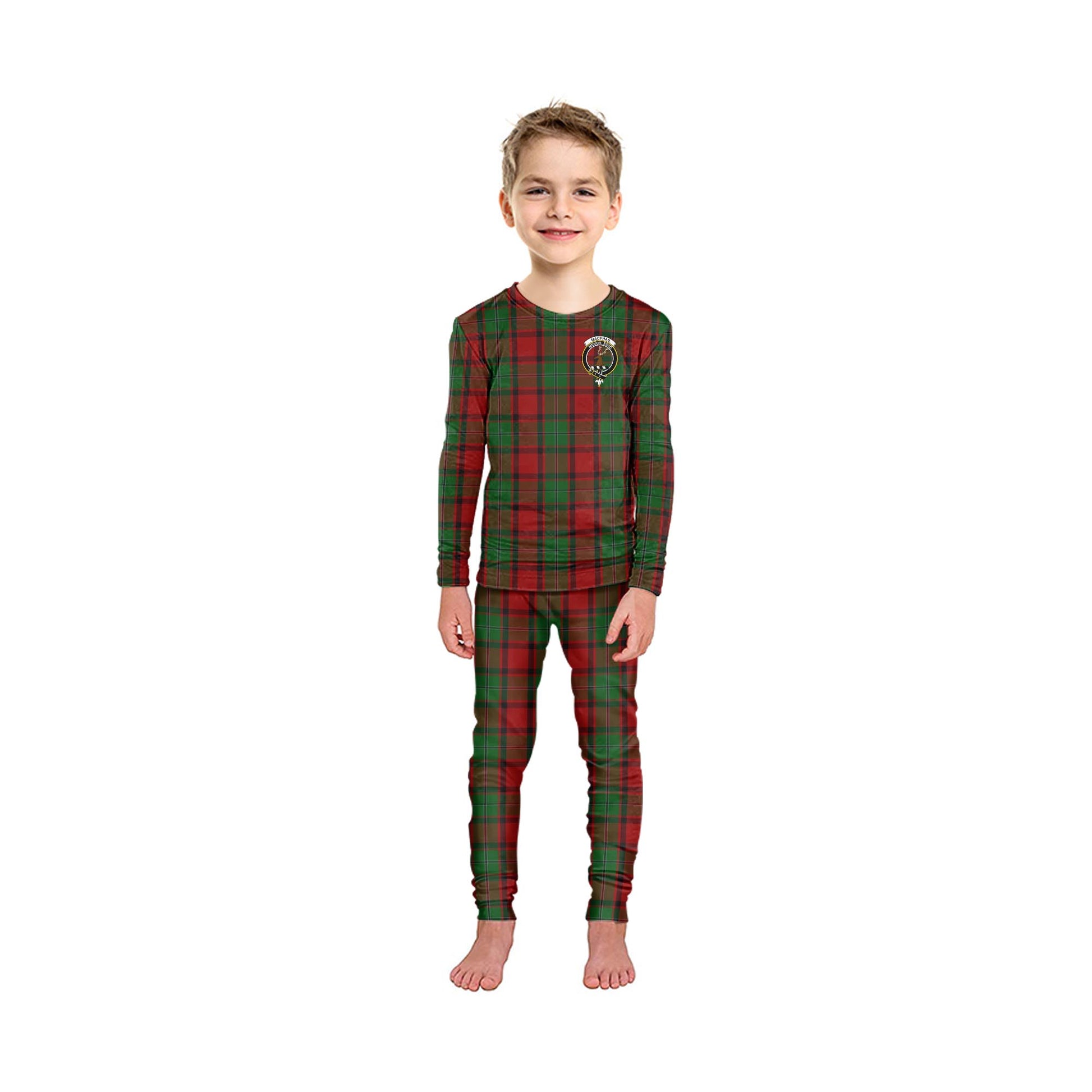 MacPhail Tartan Pajamas Family Set with Family Crest - Tartanvibesclothing