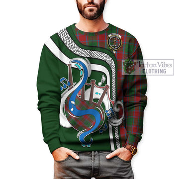 MacPhail Blue Bands Tartan Sweatshirt with Epic Bagpipe Style