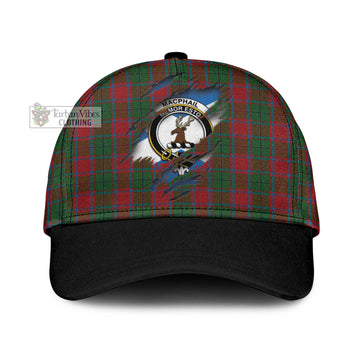 MacPhail Blue Bands Tartan Classic Cap with Family Crest In Me Style