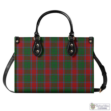 MacPhail Blue Bands Tartan Luxury Leather Handbags