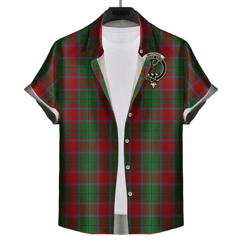 macphail-blue-bands-tartan-short-sleeve-button-down-shirt-with-family-crest