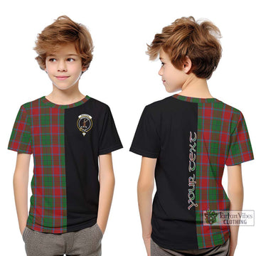 MacPhail Blue Bands Tartan Kid T-Shirt with Family Crest and Half Of Me Style