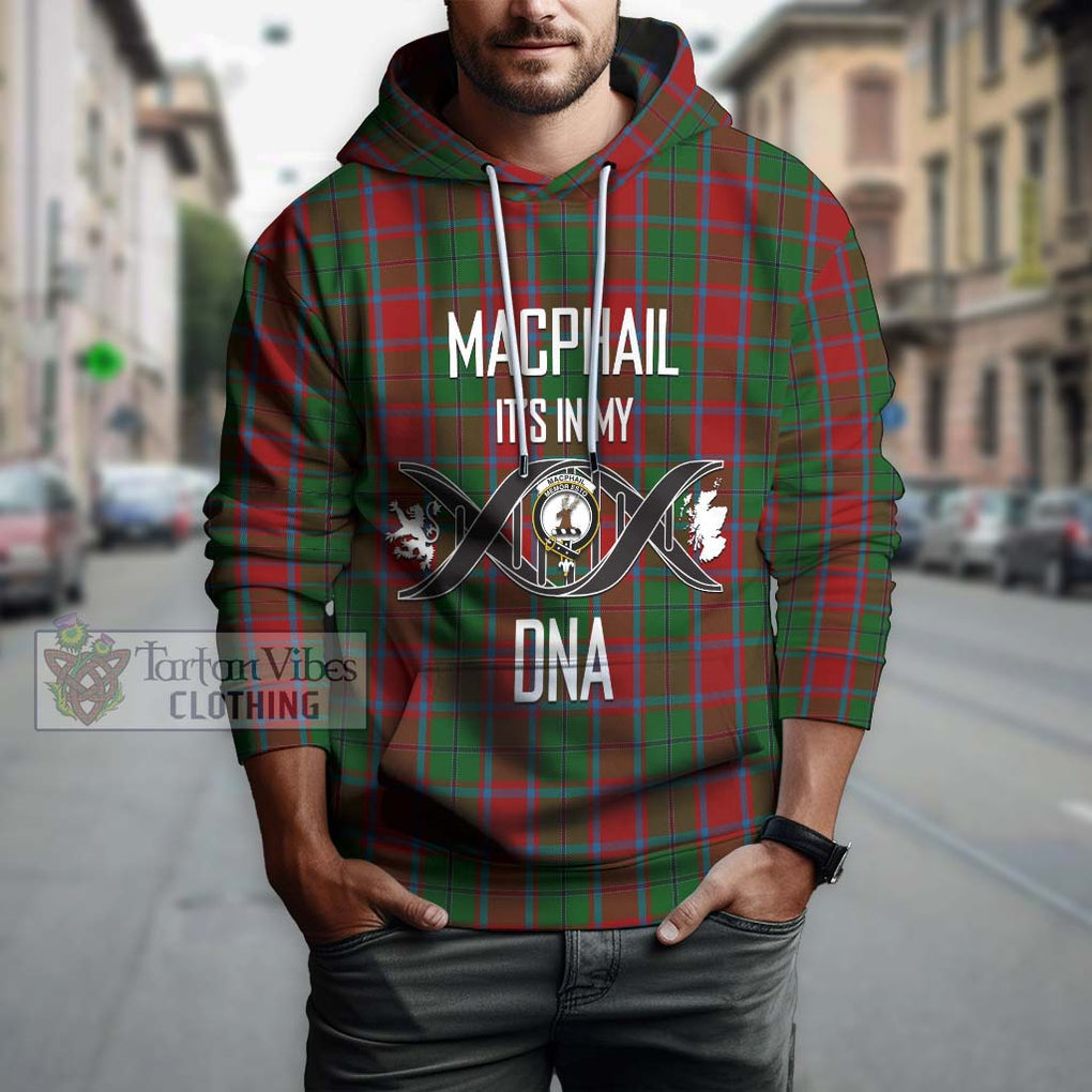 MacPhail Blue Bands Tartan Hoodie with Family Crest DNA In Me Style Pullover Hoodie - Tartanvibesclothing Shop