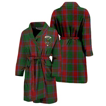 MacPhail Blue Bands Tartan Bathrobe with Family Crest